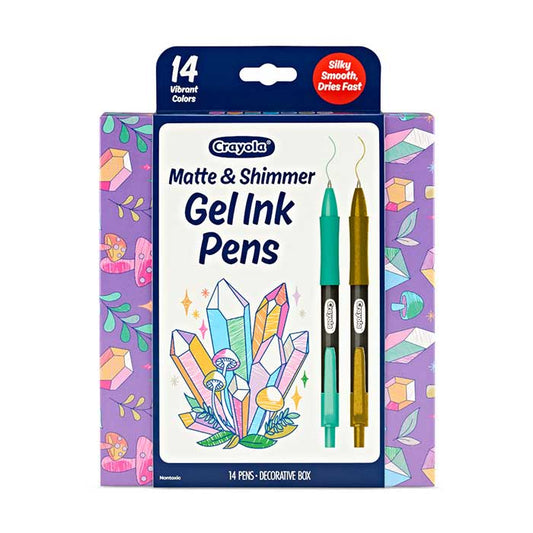 Matte & Shimmer Gel Ink Pens, 14 Pens - US 7719