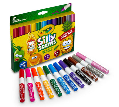 Silly Scents Chisel Tip Markers, Sweet Scents, 12 Count - US 8864