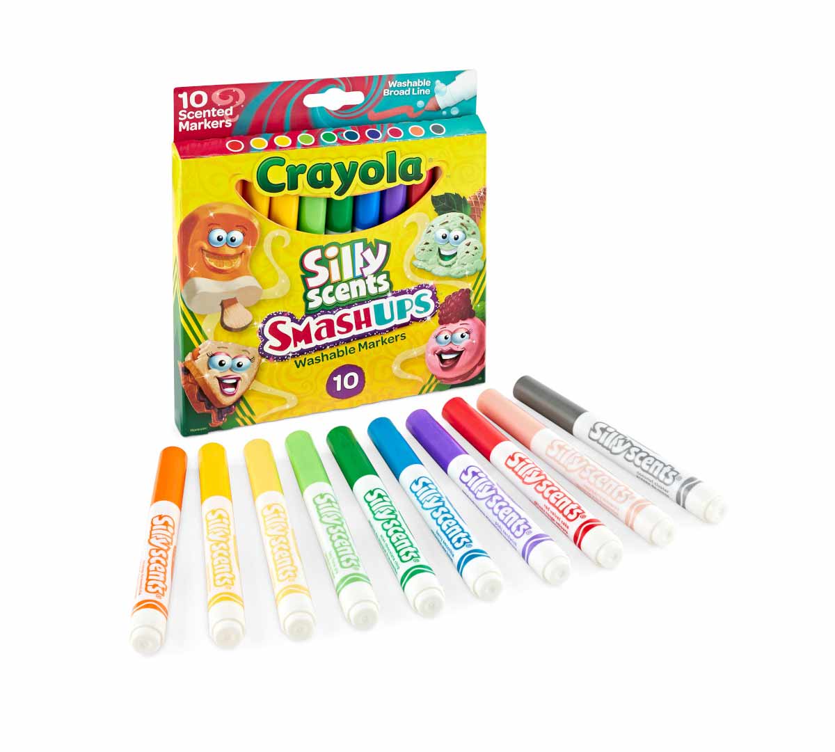 Silly Scents Sweet Smash Ups, 10 ct Broad Line Markers - US 9746