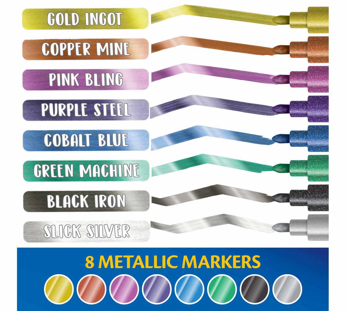 Crayola Project Metallic Markers 8 Count - US 9204