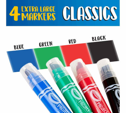 XL Poster Markers, Classic Colors, 4 Count - US 9088