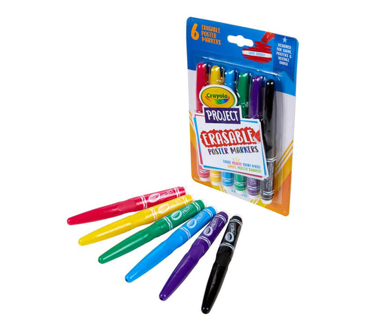 Crayola Project Erasable Poster Markers, 6 ct. - US 8459