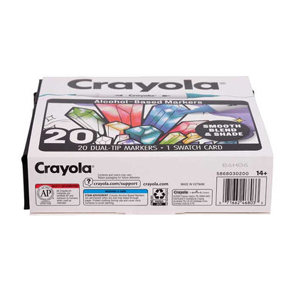 Crayola Dual-Tip Alcohol-Based Marker Set for Adults (20ct) - US 6217