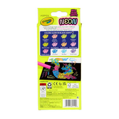 Neon Colored Pencils, 12 Count - US 4071