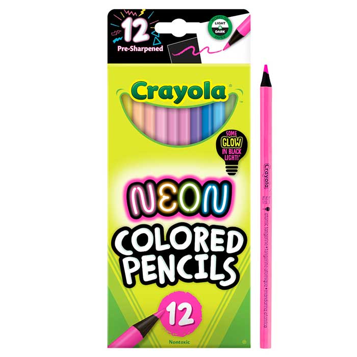 Neon Colored Pencils, 12 Count - US 4071
