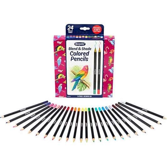 Blend & Shade Colored Pencils, 24 Count - US 6487
