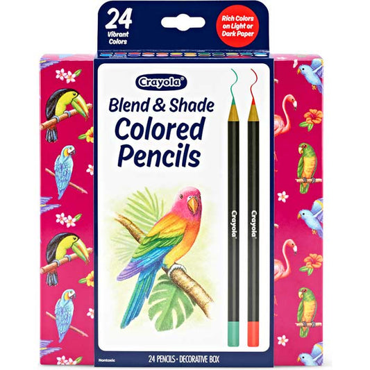 Blend & Shade Colored Pencils, 24 Count - US 6487