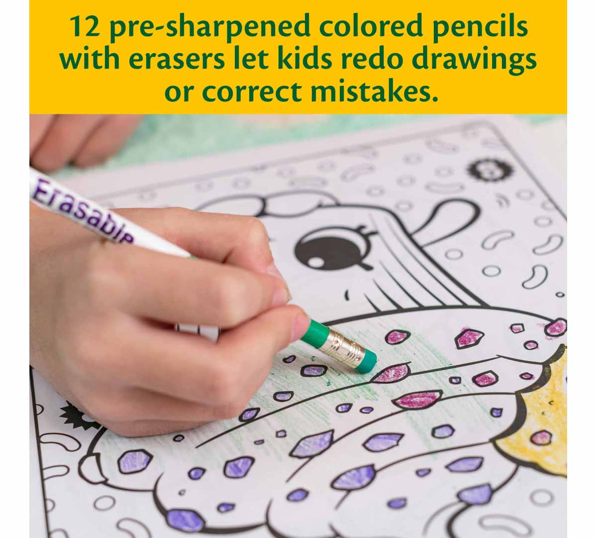 Erasable Colored Pencils, 12 Count - US 9993