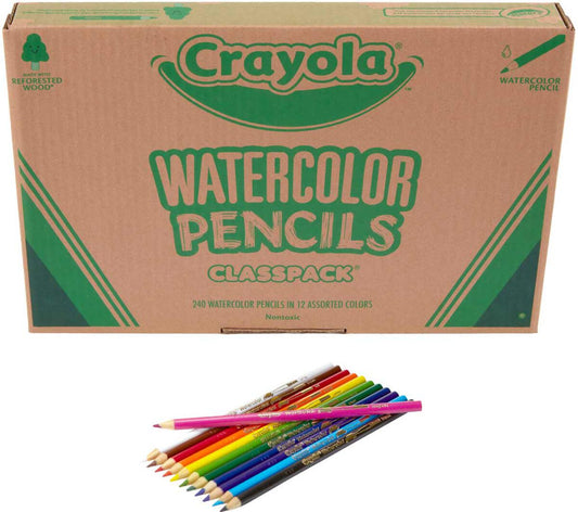 Watercolor Pencils Classpack, 240 Count, 12 Colors - US 4155