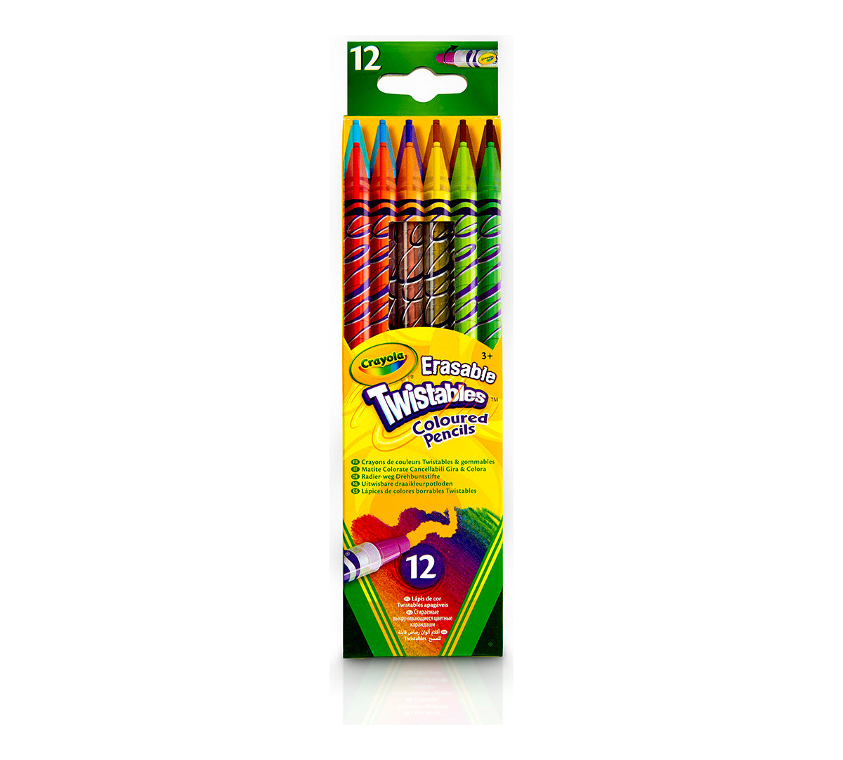 Erasable Twistables Colored Pencils, 12 Count - US 1902