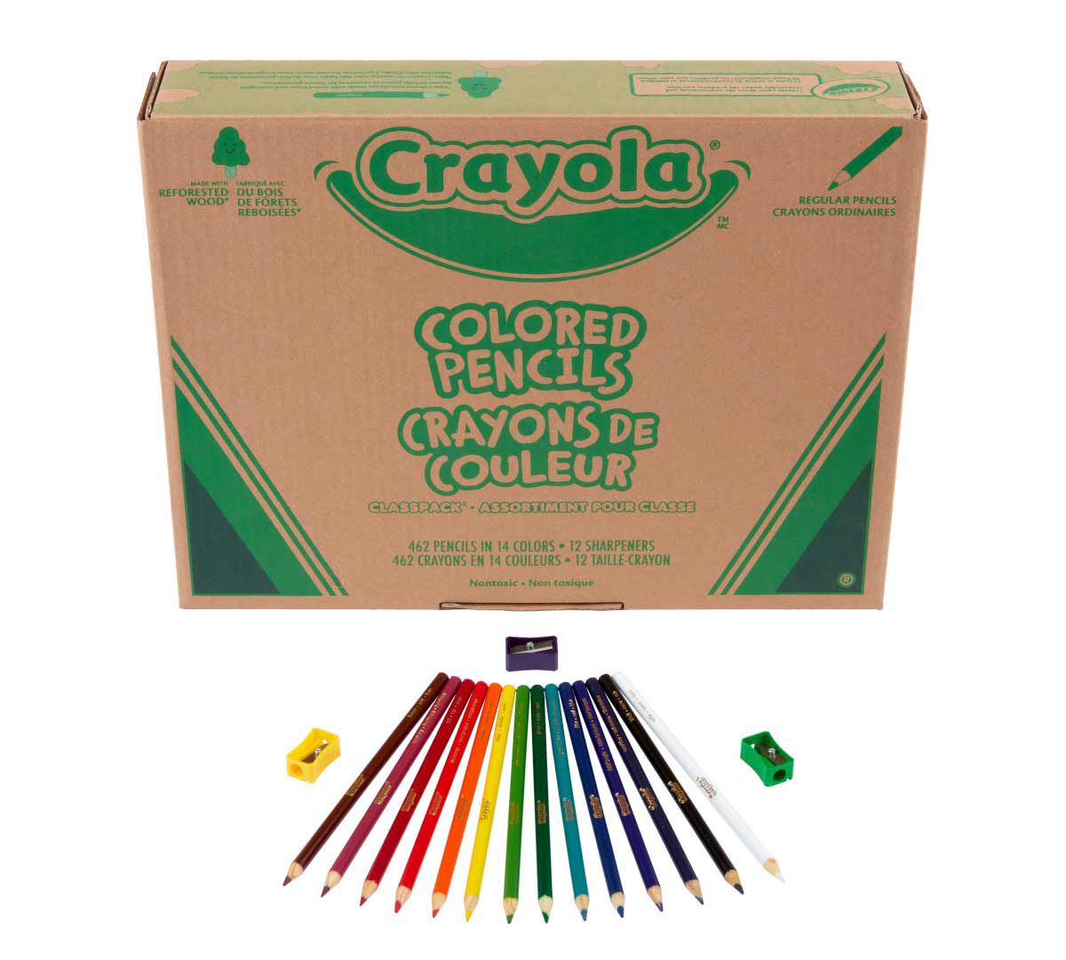 Colored Pencils Classpack, 462 Count, 14 Colors - US 7668