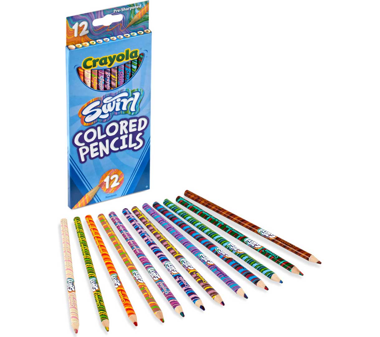 Swirl Colored Pencils, 12 Count - US 0067