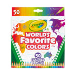 World's Favorite Colors Colored Pencils, 50 count - US 4497
