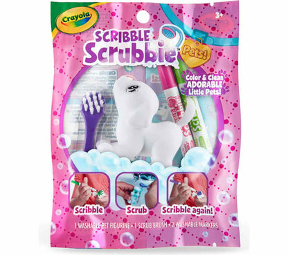 Scribble Scrubbie Pets, 1 count, pink - US 8256