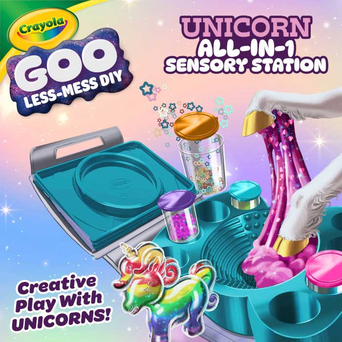 Crayola Goo All-In-1 Unicorn Sensory Station - US 0516
