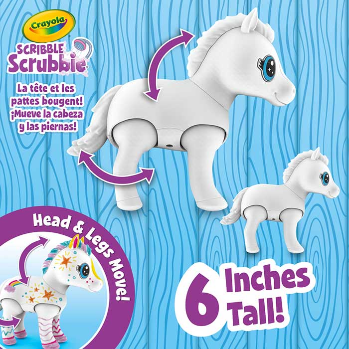 Scribble Scrubbie Jumbo Pet, Big Evie - US 6019