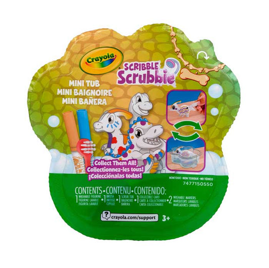 Scribble Scrubbie Dinosaur Mini Tub Set - US 8703