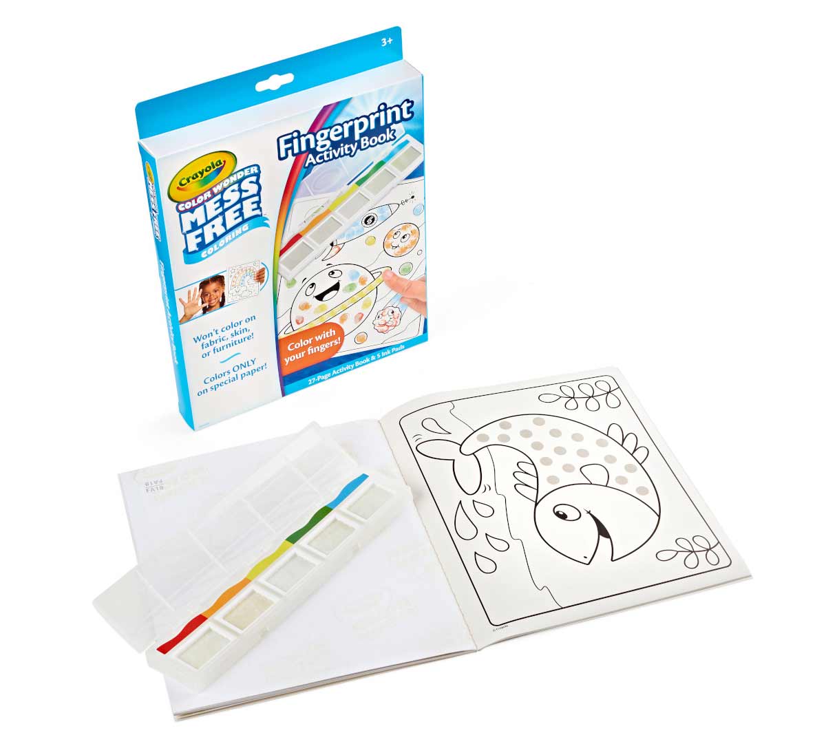 Color Wonder Mess Free Finger Painting Activity Book - US 1972