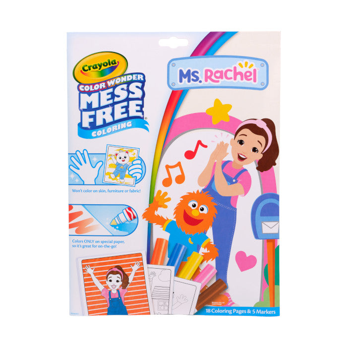 Color Wonder Mess Free Ms Rachel Coloring Pages & Markers - US 2345