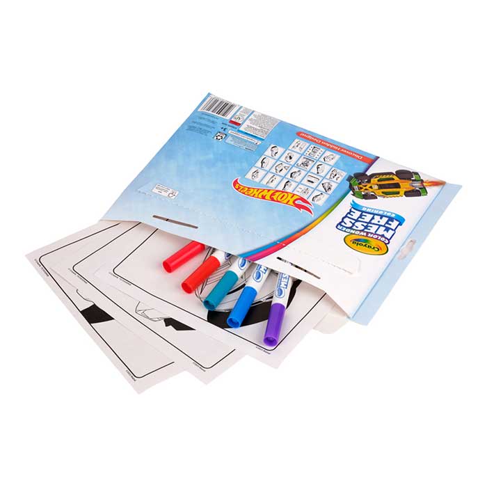 Color Wonder Mess Free Hot Wheels Coloring Pages & Markers - US 7581