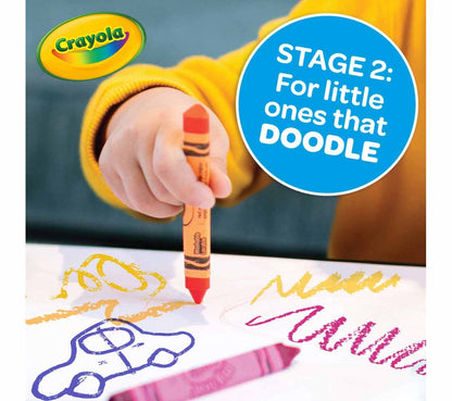 Washable Triangular Grip Crayons, 8 Count - US 3398