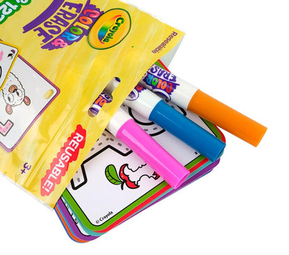 Color & Erase Reusable Activity Set – Alphabet & Number Learning Cards - US 8652
