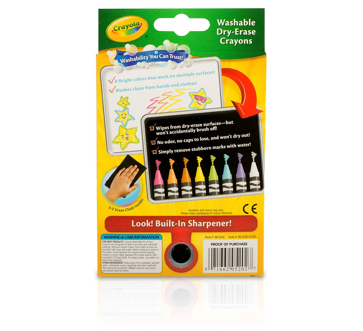 Dry-Erase Bright Crayons - US 0507