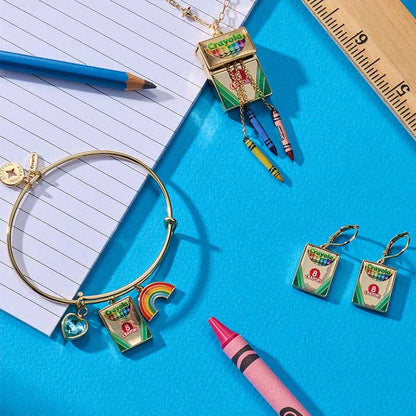 Crayola Teacher Appreciation Crayon Box Earrings - US 0294