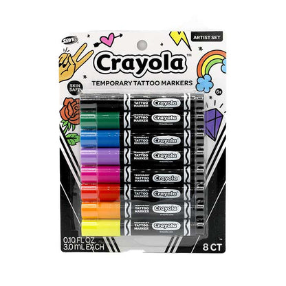Crayola Temporary Tattoo Markers, 8 Count - US 6513