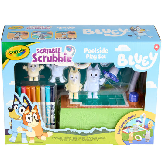 Scribble Scrubbie Bluey Pool Set - US 8210