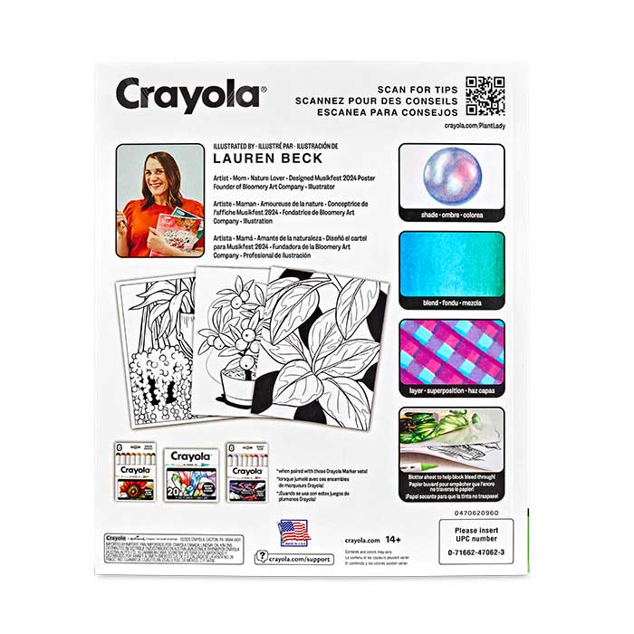Plant Lady Adult Coloring Book, 32 Pages - US 1344