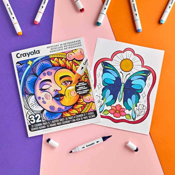 Mercury in Retrograde Adult Coloring Book, 32 pages - US 1054