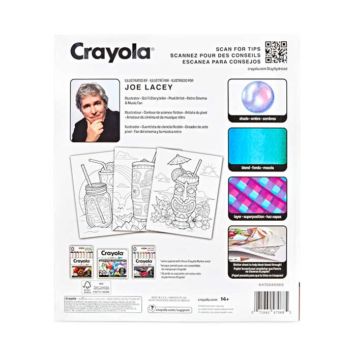 Stay Hydrated Adult Coloring Book, 32 Pgs - US 8381