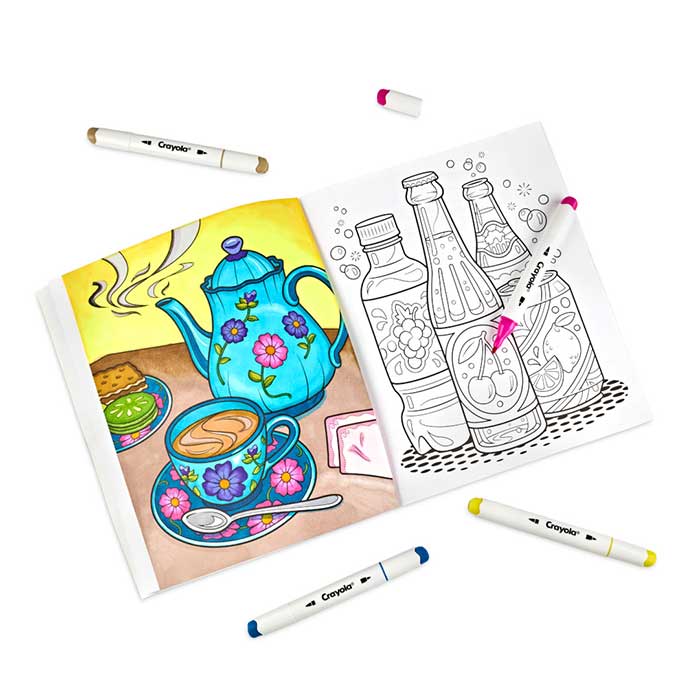 Stay Hydrated Adult Coloring Book, 32 Pgs - US 8381