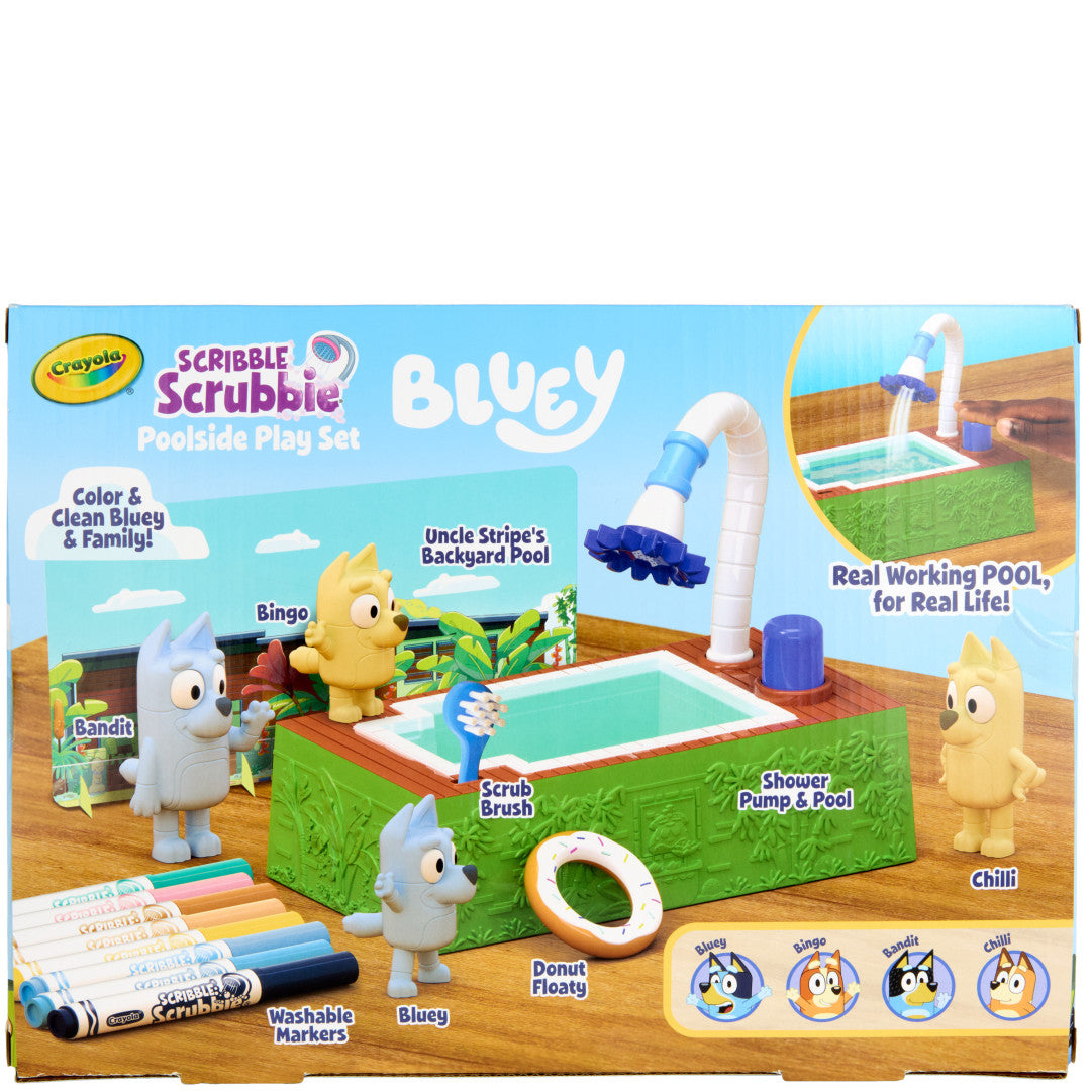 Scribble Scrubbie Bluey Pool Set - US 8210